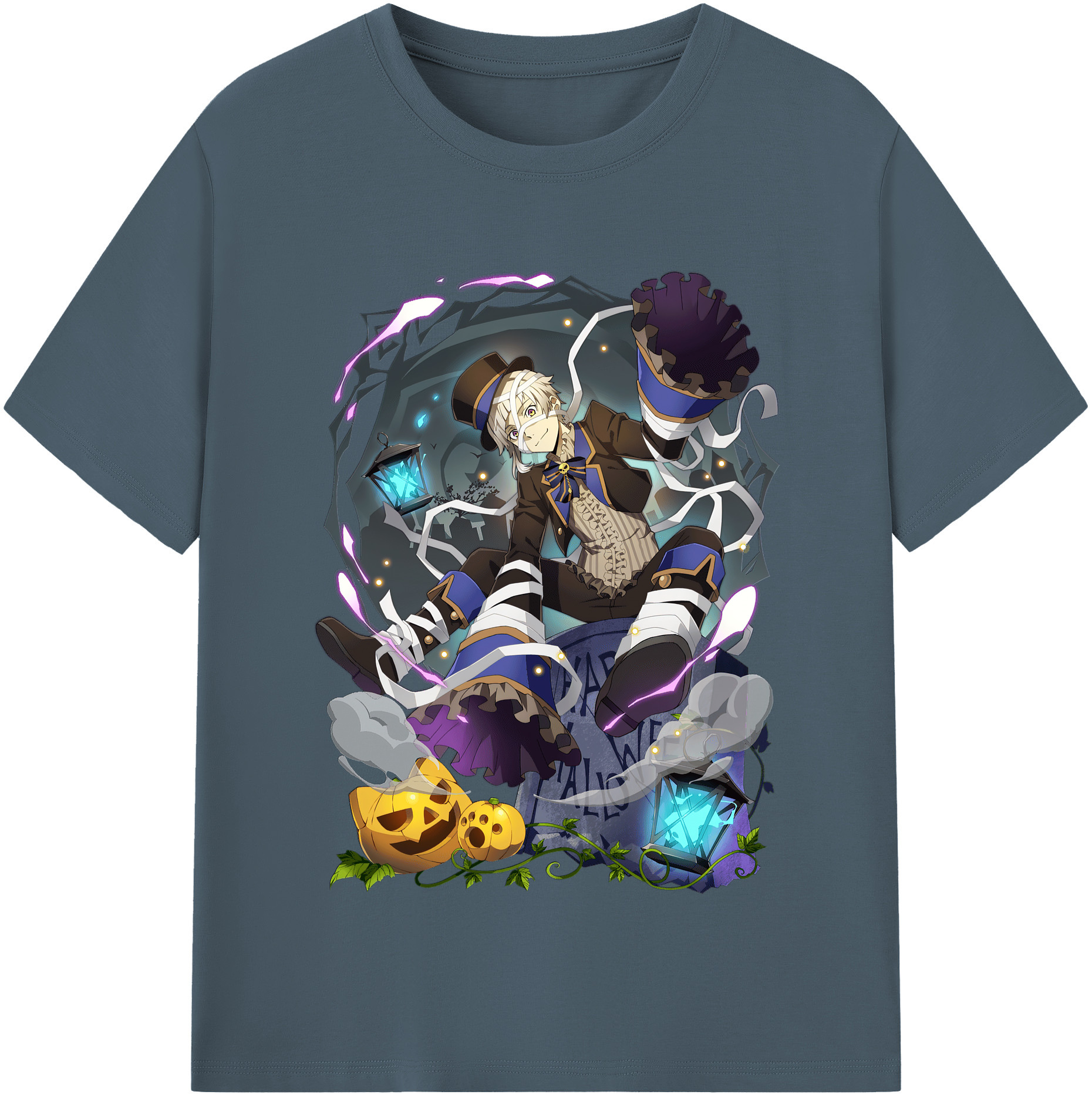 （画像用） 文豪ストレイドッグス Bungo Stray Dogs 綿100％半袖Tシャツ（フロントプリント）